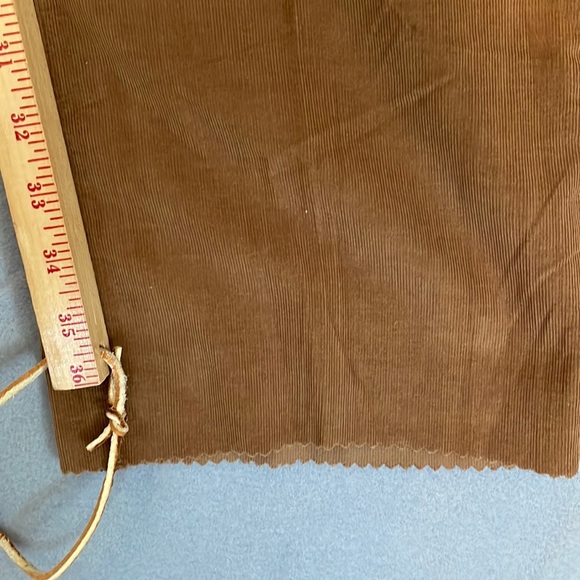 Bills Khakis Corduroy Pants Mens 34 Unhemmed Plain Front Standard Fit Brown Flaw - Picture 12 of 16